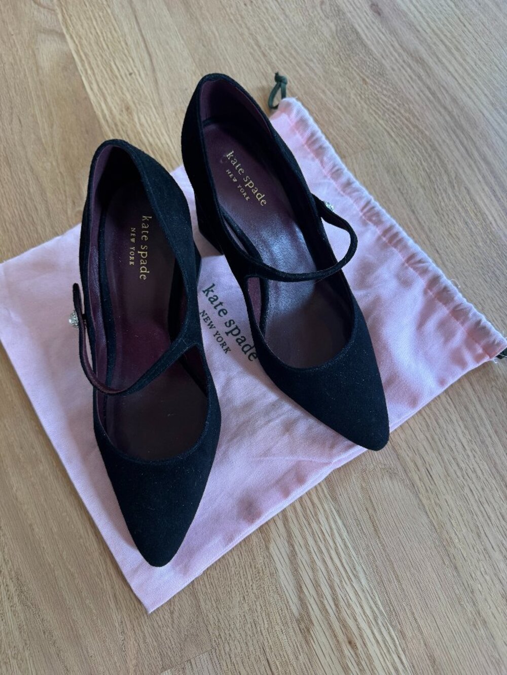 Kate Spade New York Maren Suede Mary Jane Pumps – Size 9.5